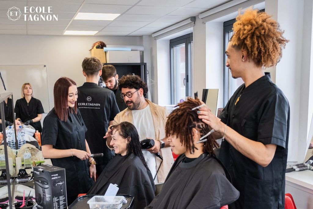 Formation en coiffure par l'école Tagnon : hommes dames et barber